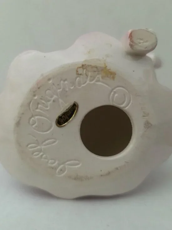 Vintage JOSEF ORIGINALS Porcelain 4th Birthday Angel Figurine Pink Dress - Japan - Picture 5 of 6